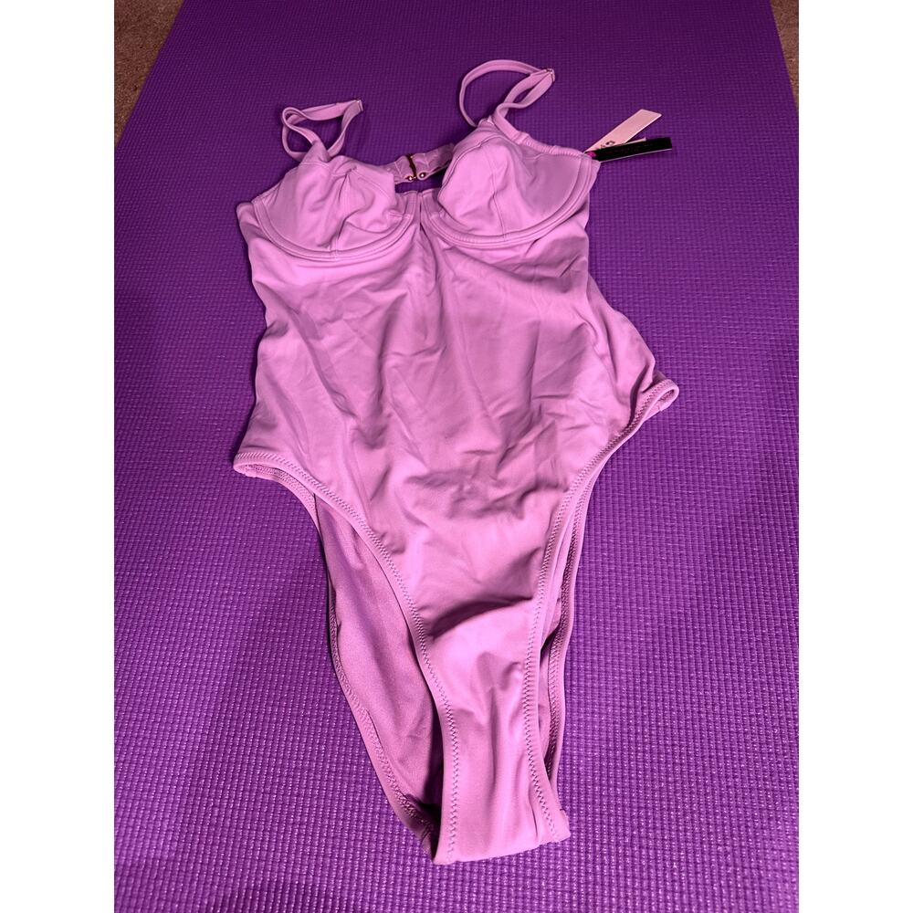 NWT Victoria’s Secret Swim Lilac Underwire One Piece Swimsuit Size S Purple